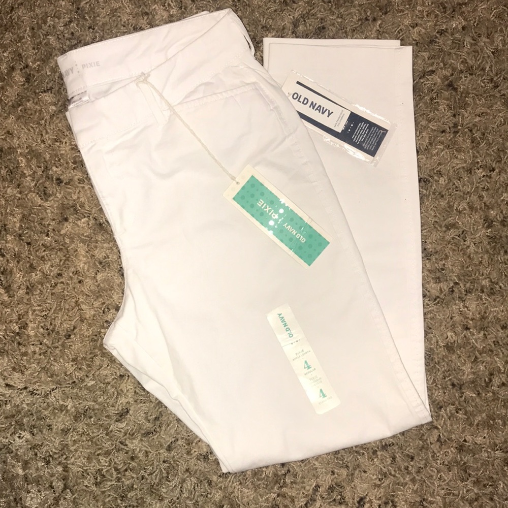 NWT White Old Navy Pixie Pants
